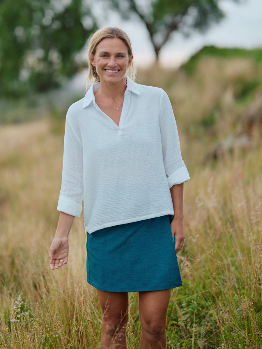 LAGOON DRAPED SKIRT main image 1