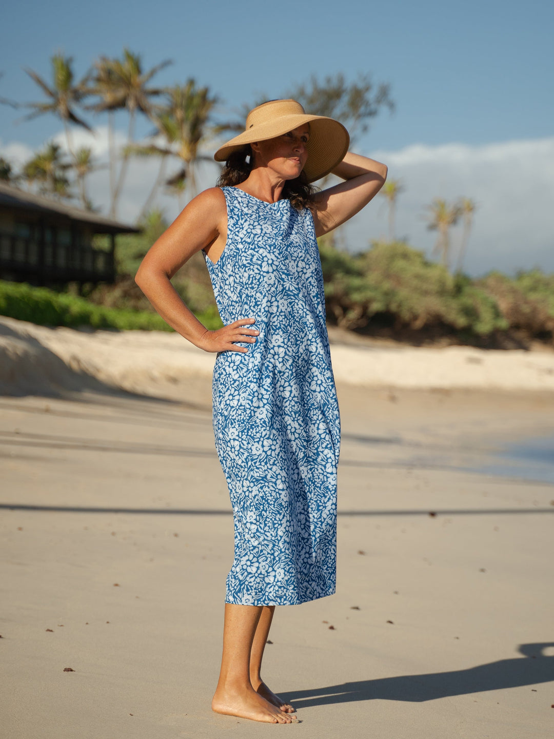 Dappled Ocean Sun Dress Long RipSkirt Australia